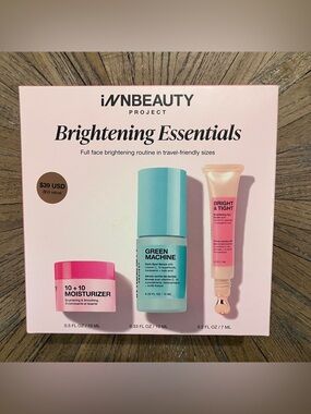 iNNBEAUTY Project Brightening Essentials Set - 3 pc Travel Size Set NEW